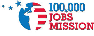 logo for 100,000 jobs mission