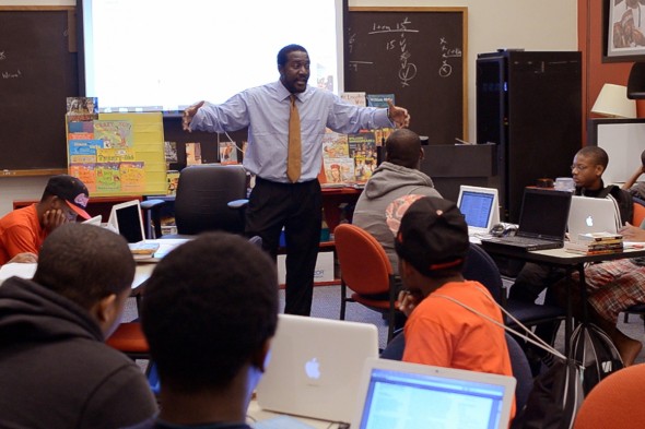 Alfred Tatum teaches at the African American Adolescent Male Summer Institute
