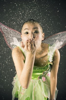Jenny Sum as Tinkerbell in student project reimagining Disney princesses