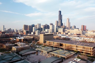 stock - campus aerial and skyline