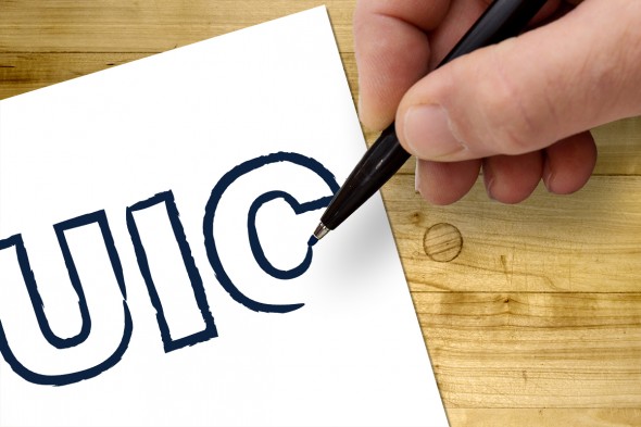 Hand drawing UIC logo