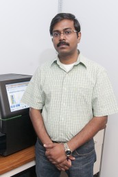 Ravi Ranjan, postdoc in the department of medicine (pulmonary, critical care, sleep and allergy division) / Photo: Joshua Clark (click on image for larger file size)