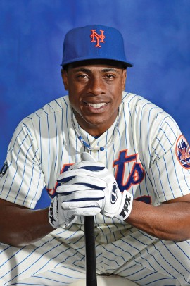 Curtis Granderson's official player photo for the Mets