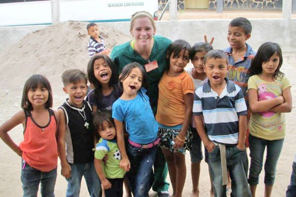 Dana Capocci and children from Honduras