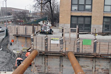Construction site next to CUPPA Hall