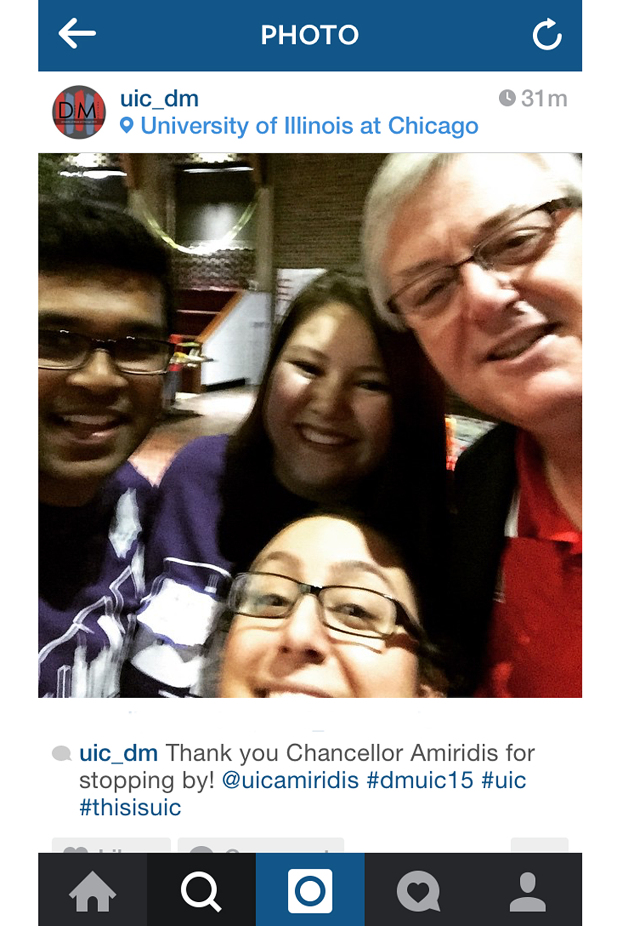 Chancellor Michael Amiridis Instagram