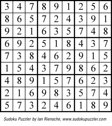 Sudoku Answer 04-08