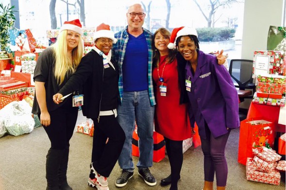 Helpers for the 2015 Miracle on Taylor employee gift drive