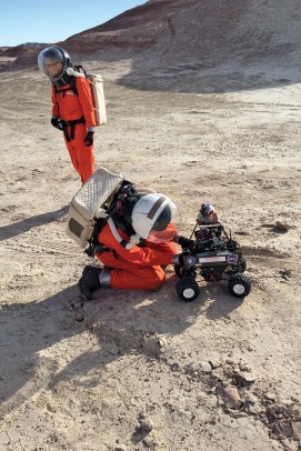 Barak Stoltz spent two weeks at the Mars Desert Research Station in Utah. “It’s for people who want the experience of being an astronaut,” he says. 