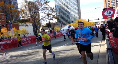 Ryan Muench runs the marathon