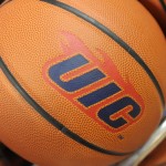 Basketball with athletics logo