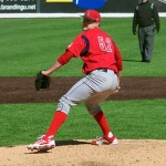 Joey Begel pitching