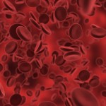 Rendering of red blood cells