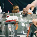 Suman Sinha Ray prepares for the zero and double-gravity experiments