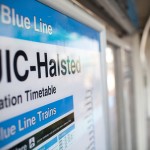 UIC-Halsted Blue Line station sign