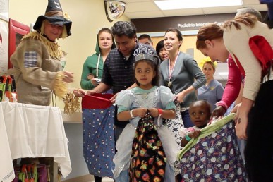 Pediatrics patients dressed up for Halloween