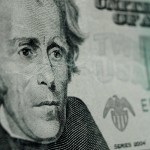 close up of a $20 bill