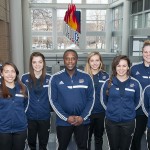 Women's soccer team and coaches