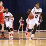 Ruvanna Campbell leads the team down the court
