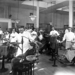 Patients at the dentistry clinic in the 1920s