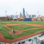 Curtis Granderson Stadium and Chicago skyline