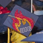 Graduation cap with Flames logo
