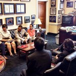 UIC students meet with staff in Rep. Danny Davis' office