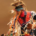 Native American man dancing