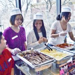 Filipino students at the Taste of UIC
