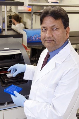 Subhash Pandey, director of UIC Center for Research in Alcohol Epigenetics. Photo: Joshua Clark. Click on image to download.