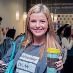 Katya Ratneva, junior in economics, gets her coffee at Argo Tea