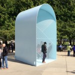 "Summer Vault," a lakefront kiosk designed by faculty and students