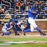 Curtis Granderson at bat vs. the Chicago Cubs