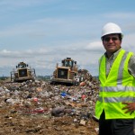 Krishna Reddy at a landfill