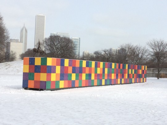Art professor’s colorful monument enlivens Grant Park;Tony Tasset