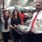 UIC Food Recovery Network members and Dining Services manager