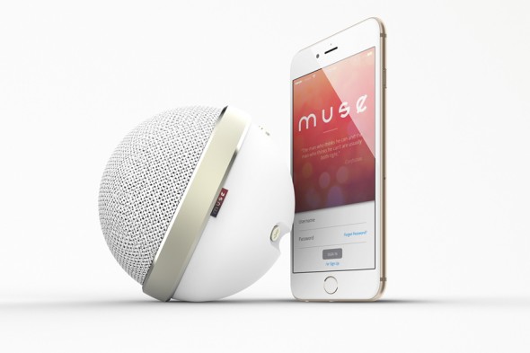 photo/rendering of Muse Bluetooth speaker