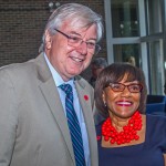 Chancellor Michael Amiridis; Barbara Henley