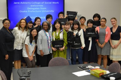 Japan Visitors; Jane Addams College of Social Work