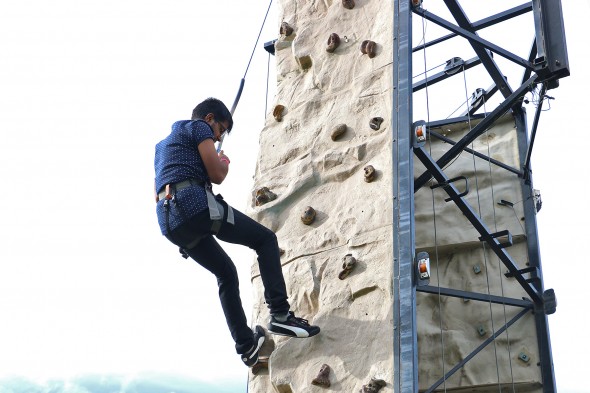 Rec Fest; climbing wall