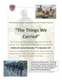 The Things We Carried flyer