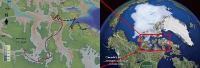 Northwest Passage Project map