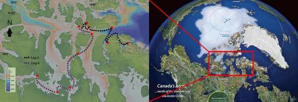 Northwest Passage Project map
