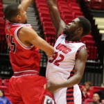 Clint Robinson playing in a game versus NIU