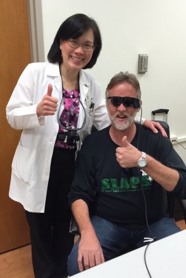 Dr. Jennifer Lim and Robert Selby; Argus II; retinal implant