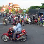 Traffic outside Ho Chi Minh City, Vietnam