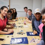 students participating in an engineering camp