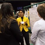 Kristina Reyes presenting her research poster