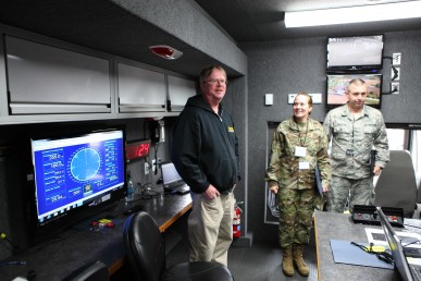 Illinois Emergency Management Agency and Army Reserve members