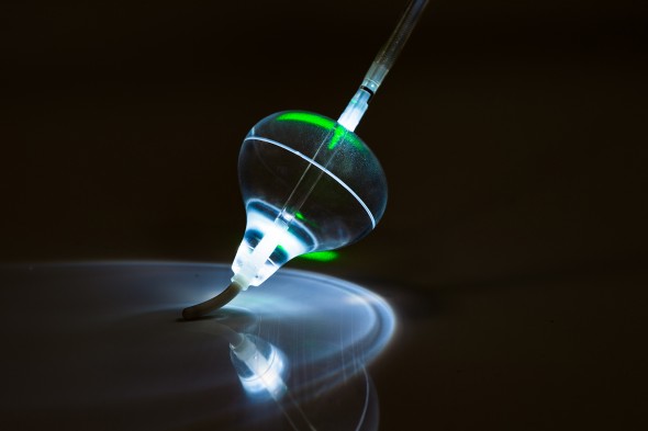 The visually guided laser balloon (VGLB) of the HeartLight Endoscopic Ablation System. Photo—CardioFocus, Inc.